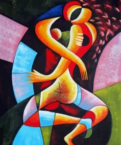 Abstract Hugging Couple paint by numbers