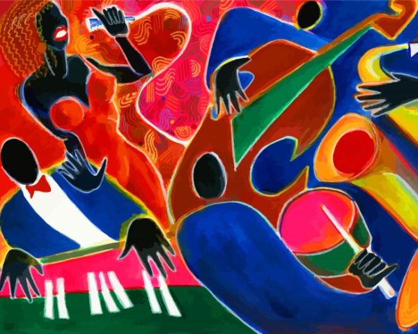 Abstract Jazz Art paint by numbers