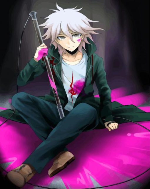 Anime Boy Nagito Komaeda paint by numbers