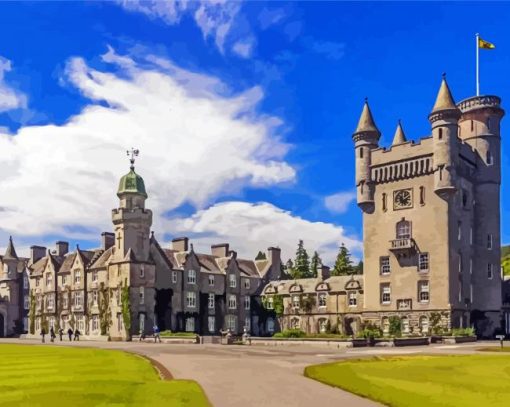 Balmoral Castle England Aberdeen paint by numbers