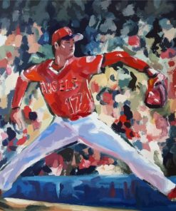 Baseball Pitcher Art paint by numbers