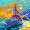 Battleship Art paint by numbers