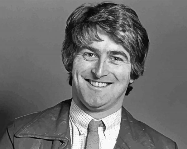 Black and White Dermot Morgan paint by numbers