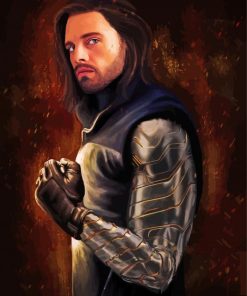 Bucky Barnes Sebastian Stan paint by numbers