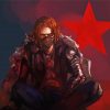 Bucky Captain America paint by numbers