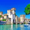 Castello Di Sirmione Lake Garda paint by numbers