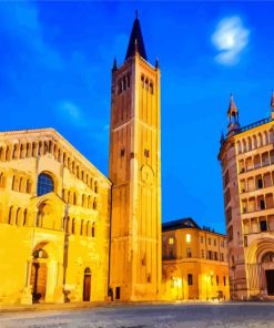 Cattedrale di Parma paint by numbers