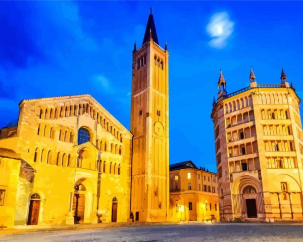 Cattedrale di Parma paint by numbers