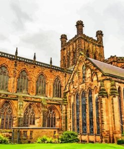 Chester Cathedral Building paint by numbers