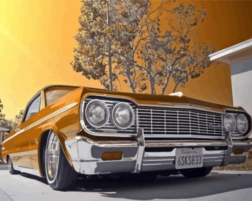 Classic Chevy Impala paint by numbers