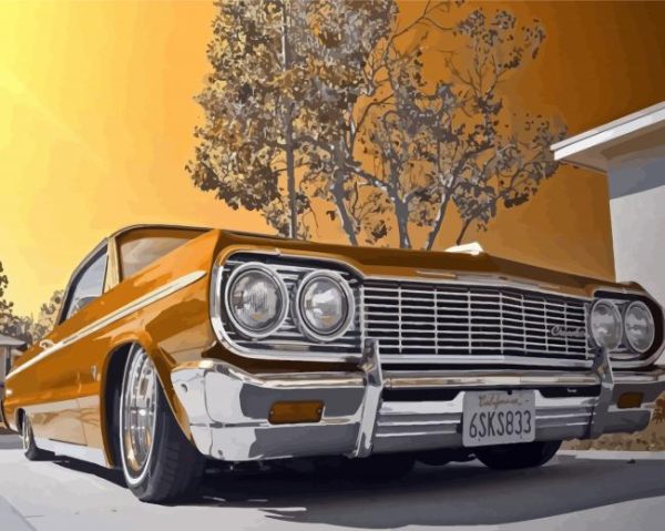 Classic Chevy Impala paint by numbers