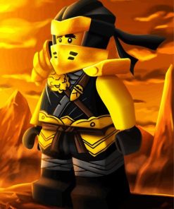 Cole Ninjago paint by numbers