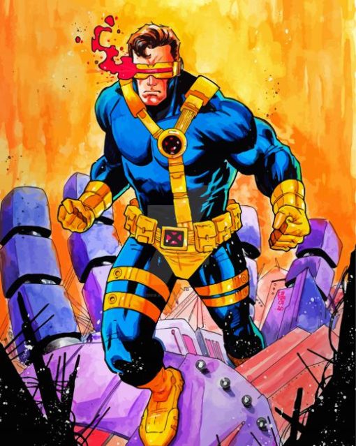 Cyclops X Men Hero paint by numbers