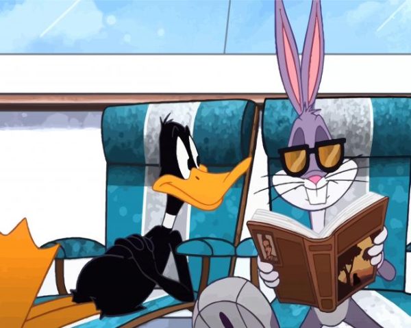 Daffy Duck and Bugs Bunny on Trip paint by numbers