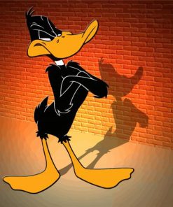 Daffy Duck from Looney Tunes paint by numbers