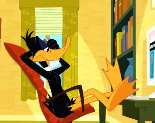 Daffy Duck Looney Toons Character paint by numbers