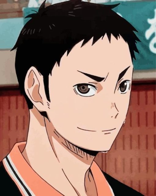 Daichi Haikyuu Anime paint by numbers