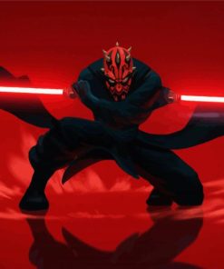 Darth Maul Star Wars paint by numbers