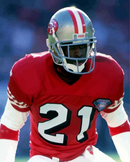 Deion Sanders American Footballer paint by numbers