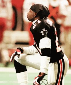 Deion Sanders Football Player paint by numbers