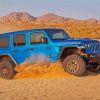 Desert Jeep Wrangler paint by numbers