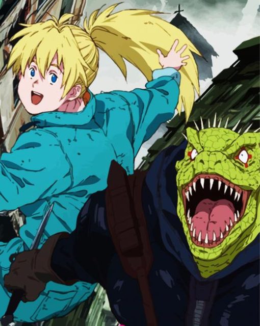 Dorohedoro and Nakaido paint by numbers