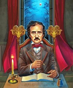 Edgar Allan Poe paint by numbers