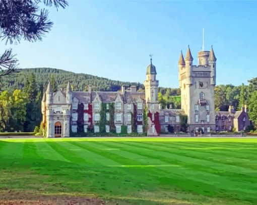 England Balmoral Castle paint by numbers