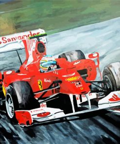 Ferrari F1 Art paint by numbers