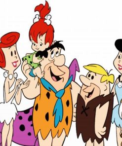 Flintstones Cartoon paint by numbers