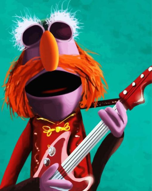 Floyd Pepper Muppet paint by numbers