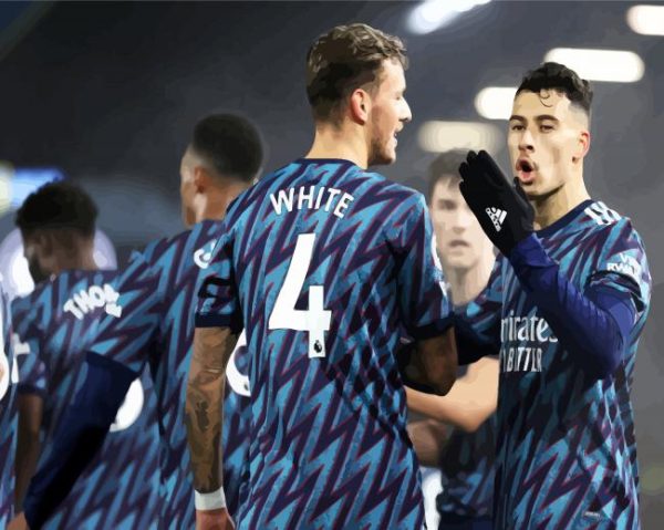 Football Players Arsenal paint by numbers