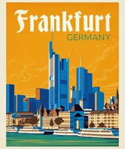 Frankfurt Germany Poster paint by numbers