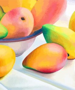 Fresh Mango Fruit paint by numbers