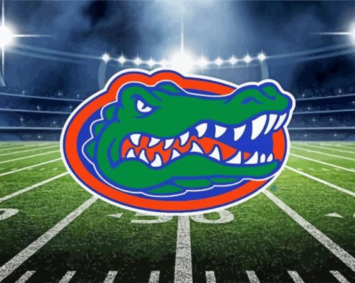 Gators Logo Field paint by numbers