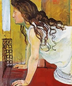 Girl At The Window Hodler Art paint by numbers