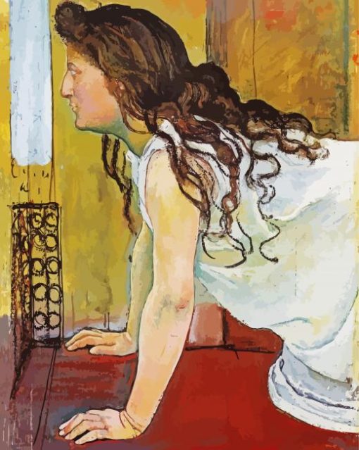 Girl At The Window Hodler Art paint by numbers