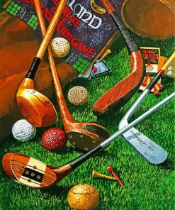 Golf Equipment paint by numbers