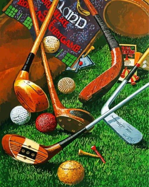 Golf Equipment paint by numbers