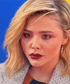 Gorgeous Chloe Grace Moretz paint by numbers