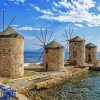 Greece Chios Windmills paint by numbers