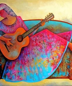 Gypsy Guitarist paint by numbers