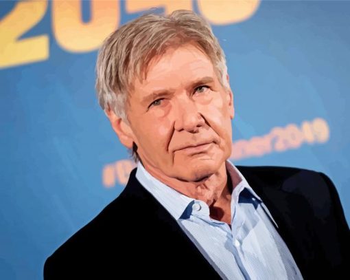 Harrison Ford Actor paint by numbers