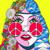 Hippie Girl Art paint by numbers