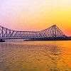 Howrah Bridge India At Sunset paint by numbers