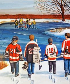 Little Hockey Match paint by numbers