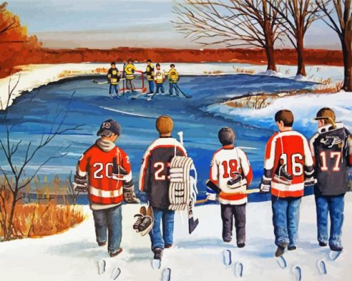 Little Hockey Match paint by numbers