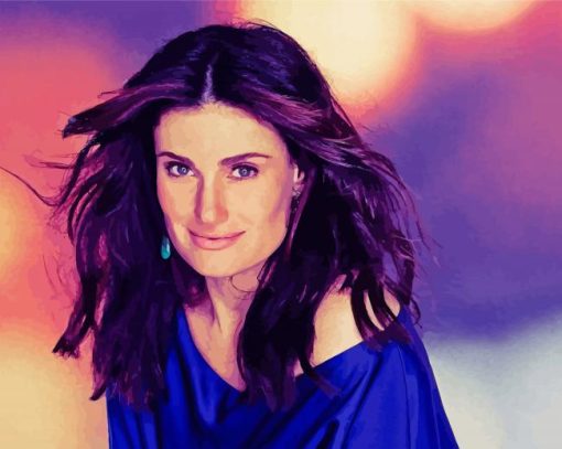 Idina Menzel Actress paint by numbers