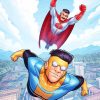 Invincible and Omni Man paint by numbers