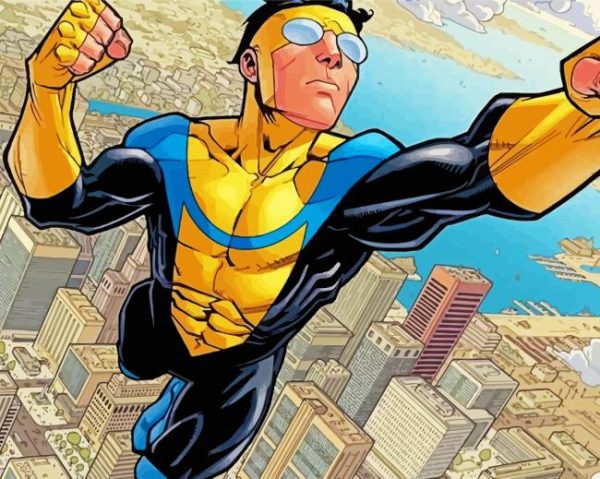 Invincible Superhero paint by numbers